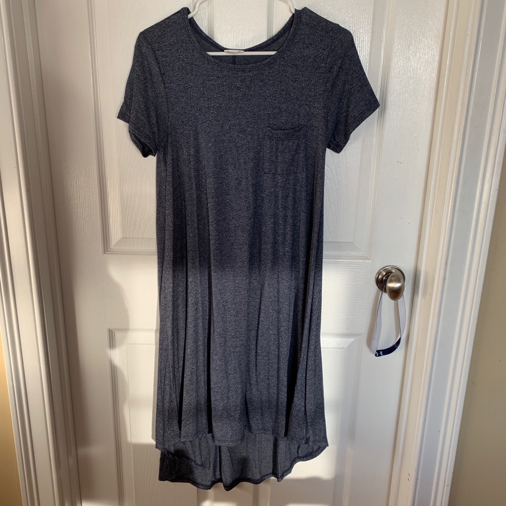 LulaRoe Navy Midi TShirt Dress • XXS